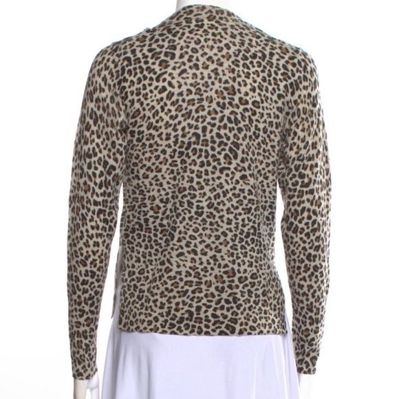 Zadig & Voltaire Lirius Leo CP 100% Cashmere Animal Print Leopard Sweater - Picture 5 of 8